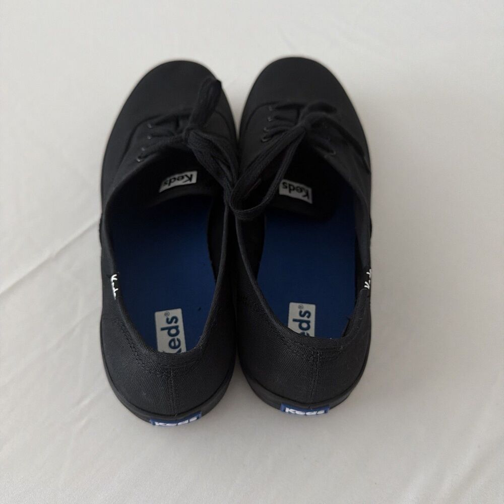 Keds Women Sz 10W 10 Wide Champion Black Canvas Athletic Sneaker WF24700 Low Top - Picture 5 of 11